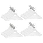 Vidaxl cintres antid�rapants 100 pcs blanc bois dur