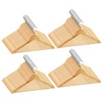 Vidaxl cintres antidrapants 100 pcs bois dur