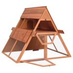 Vidaxl clapier 152x127x109, 5 cm bois de sapin massif
