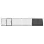 Vidaxl clapier anthracite 403, 5x80, 5x71 cm acier galvanis�