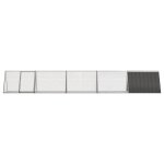 Vidaxl clapier anthracite 504, 5x80, 5x71 cm acier galvanis�