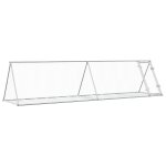 Vidaxl clapier argent� 400x105x91 cm acier galvanis�