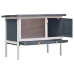 Vidaxl clapier d'extérieur 1 niveau gris bois Vidaxl clapier d'extérieur 1 niveau gris bois