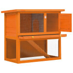 Vidaxl clapier d'extrieur enclos pour petits animaux 1 porte bois