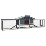 Vidaxl clapier gris 310x70x87 cm pin massif et sapin Vidaxl clapier gris 310x70x87 cm pin massif et sapin
