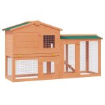 Vidaxl clapier large d'extérieur pour petits animaux de compagnie bois Vidaxl clapier large d'extérieur pour petits animaux de compagnie bois