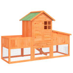 Vidaxl clapier marron 170x63x113 cm bois de pin massif Vidaxl clapier marron 170x63x113 cm bois de pin massif