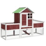 Vidaxl clapier moka 170x63x113 cm bois de pin massif Vidaxl clapier moka 170x63x113 cm bois de pin massif