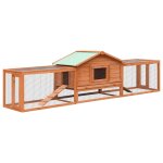 Vidaxl clapier pin massif et sapin 310x70x87 cm