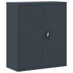 Vidaxl classeur anthracite 90x40x105 cm acier