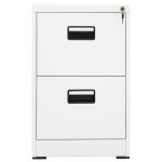 Vidaxl classeur blanc 46x62x72, 5 cm acier