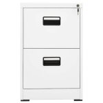 Vidaxl classeur blanc 46x62x72, 5 cm acier