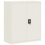 Vidaxl classeur blanc 90x40x105 cm acier