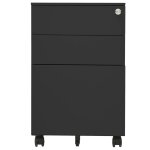 Vidaxl classeur mobile anthracite 39x45x60 cm acier