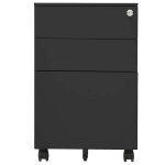 Vidaxl classeur mobile anthracite 39x45x60 cm acier