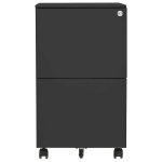 Vidaxl classeur mobile anthracite 39x45x67 cm acier