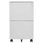 Vidaxl classeur mobile gris clair 39x45x67 cm acier
