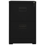 Vidaxl classeur noir 46x62x72, 5 cm acier