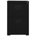 Vidaxl classeur noir 46x62x72, 5 cm acier