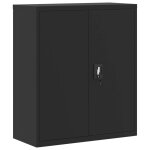 Vidaxl classeur noir 90x40x105 cm acier