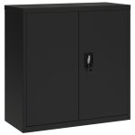 Vidaxl classeur noir 90x40x90 cm acier