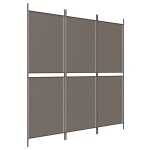 Vidaxl cloison de s�paration 3 panneaux anthracite 150x200 cm tissu