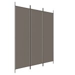 Vidaxl cloison de s�paration 3 panneaux anthracite 150x220 cm tissu