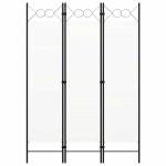 Vidaxl cloison de s�paration 3 panneaux blanc 120x180 cm