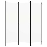 Vidaxl cloison de s�paration 3 panneaux blanc 150x180 cm