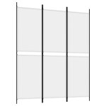 Vidaxl cloison de s�paration 3 panneaux blanc 150x180 cm tissu