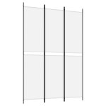 Vidaxl cloison de sparation 3 panneaux blanc 150x220 cm tissu