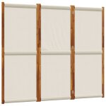 Vidaxl cloison de s�paration 3 panneaux gris clair 210x180 cm