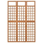 Vidaxl cloison de s�paration � 3 panneaux / treillis bois sapin massif