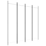 Vidaxl cloison de sparation 4 panneaux blanc 200x200 cm tissu