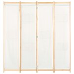 Vidaxl cloison de séparation 4 panneaux crème 160x170x4 cm tissu Vidaxl cloison de séparation 4 panneaux crème 160x170x4 cm tissu
