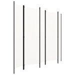 Vidaxl cloison de sparation 5 panneaux blanc 250x180 cm