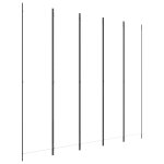 Vidaxl cloison de s�paration 5 panneaux blanc 250x220 cm tissu
