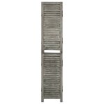 Vidaxl cloison de séparation 5 panneaux gris 179x166 cm bois solide Vidaxl cloison de séparation 5 panneaux gris 179x166 cm bois solide