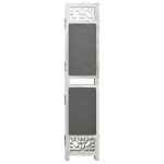 Vidaxl cloison de sparation 6 panneaux gris 210x165 cm tissu