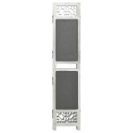 Vidaxl cloison de s�paration 6 panneaux gris 210x165 cm tissu