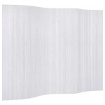 Vidaxl cloison de s�paration bambou blanc largeur 250 cm hauteur 165 cm