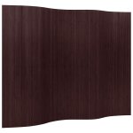 Vidaxl cloison de s�paration marron fonc� largeur 250cm hauteur 165cm