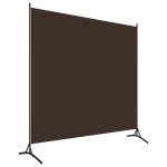 Vidaxl cloison de s�paration marron 175x180 cm tissu