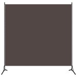 Vidaxl cloison de s�paration marron 175x180 cm tissu