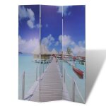 Vidaxl cloison de s�paration pliable 120 x 170 cm plage