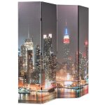 Vidaxl cloison de s�paration pliable 160x170 cm new york la nuit