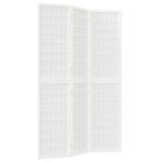 Vidaxl cloison de s�paration pliable 3 panneaux 120x170 cm blanc