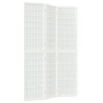 Vidaxl cloison de sparation pliable 3 panneaux 120x170 cm blanc