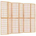 Vidaxl cloison de s�paration pliable 6 panneaux 240x170 cm