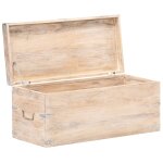 Vidaxl coffre 90x40x40 cm bois d'acacia solide